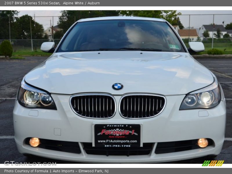 Alpine White / Auburn 2007 BMW 5 Series 530xi Sedan