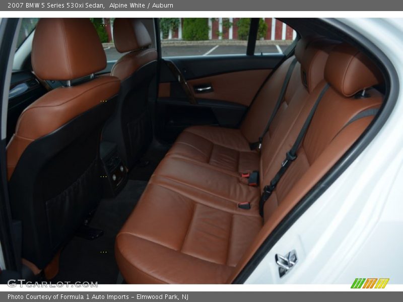 Alpine White / Auburn 2007 BMW 5 Series 530xi Sedan