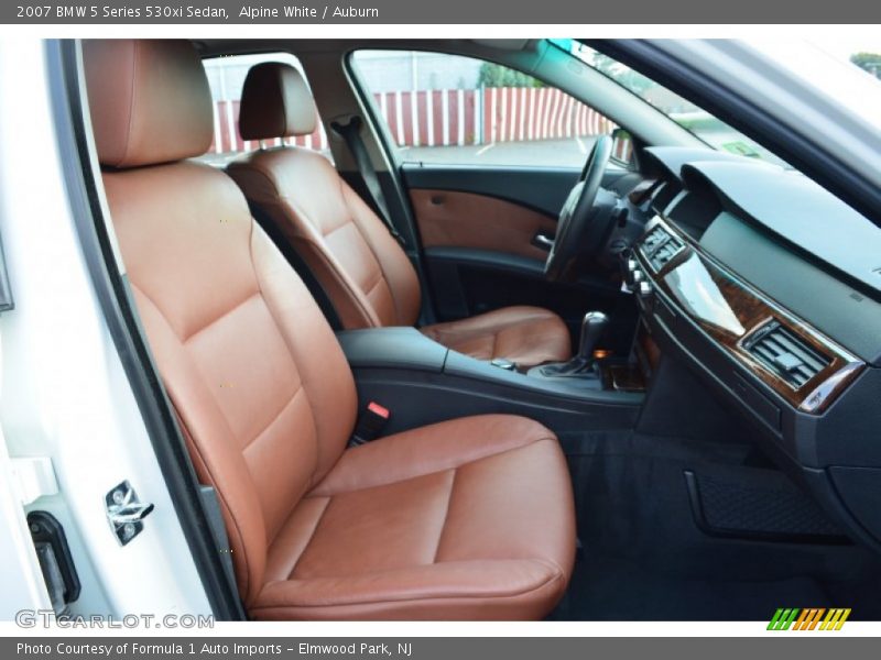 Alpine White / Auburn 2007 BMW 5 Series 530xi Sedan