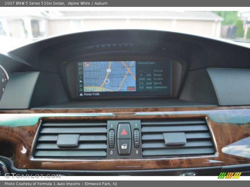 Alpine White / Auburn 2007 BMW 5 Series 530xi Sedan
