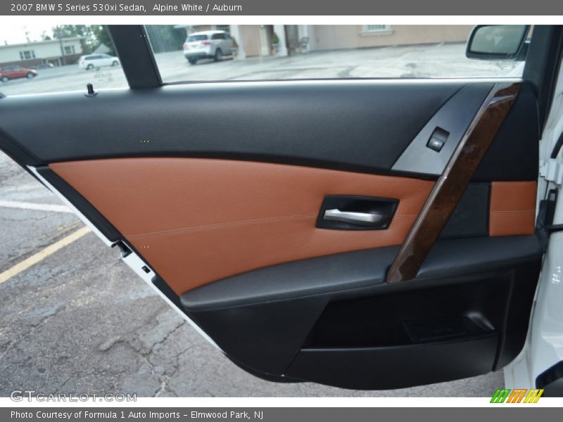 Alpine White / Auburn 2007 BMW 5 Series 530xi Sedan