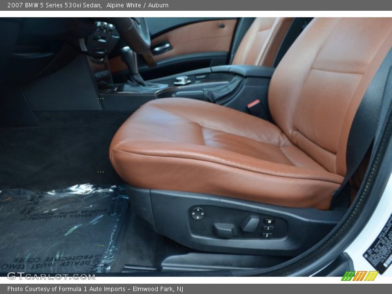 Alpine White / Auburn 2007 BMW 5 Series 530xi Sedan