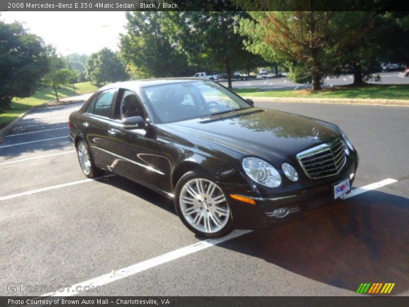 Black / Black 2008 Mercedes-Benz E 350 4Matic Sedan