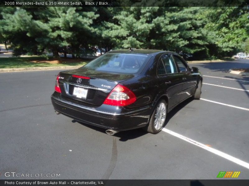 Black / Black 2008 Mercedes-Benz E 350 4Matic Sedan