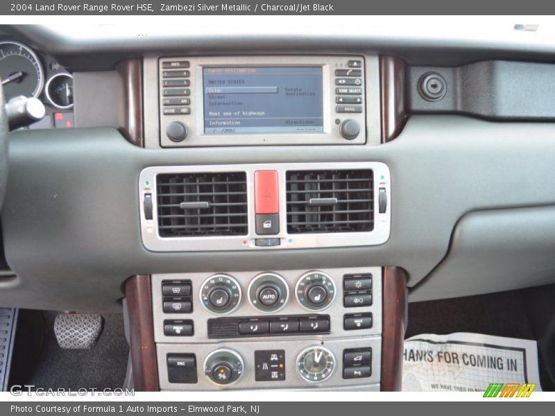 Zambezi Silver Metallic / Charcoal/Jet Black 2004 Land Rover Range Rover HSE