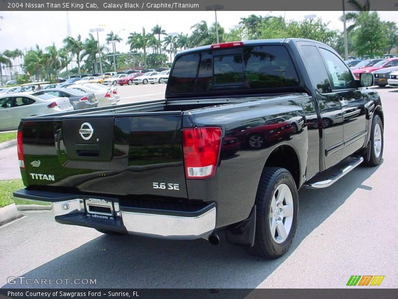 Galaxy Black / Graphite/Titanium 2004 Nissan Titan SE King Cab