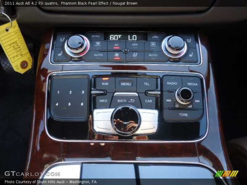 Phantom Black Pearl Effect / Nougat Brown 2011 Audi A8 4.2 FSI quattro