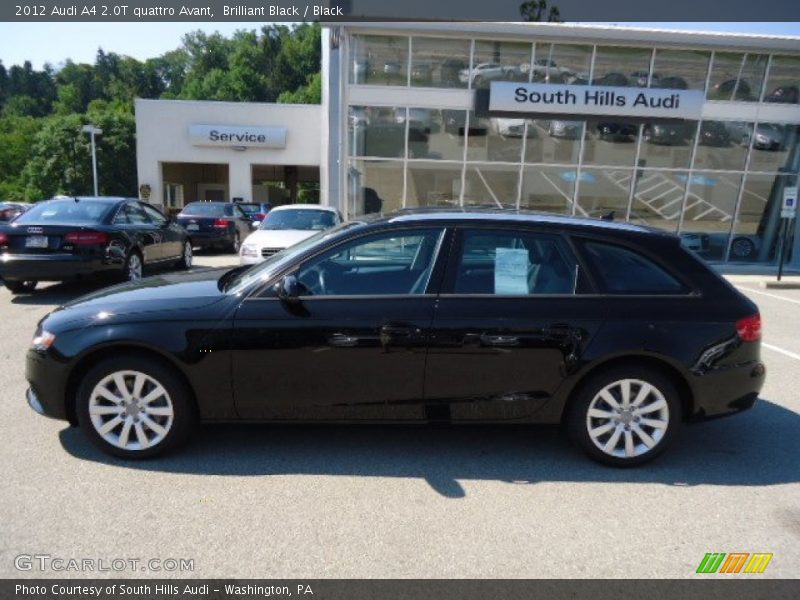 Brilliant Black / Black 2012 Audi A4 2.0T quattro Avant