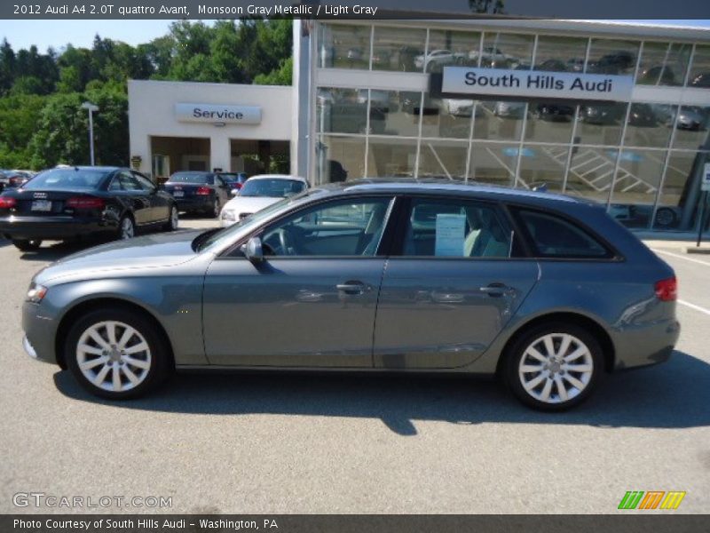 Monsoon Gray Metallic / Light Gray 2012 Audi A4 2.0T quattro Avant