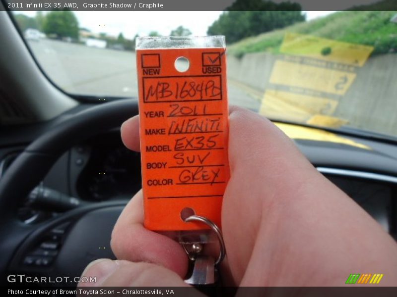Graphite Shadow / Graphite 2011 Infiniti EX 35 AWD