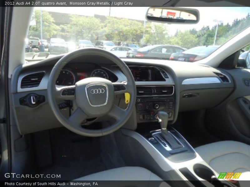Monsoon Gray Metallic / Light Gray 2012 Audi A4 2.0T quattro Avant