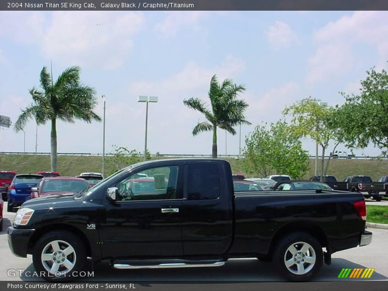 Galaxy Black / Graphite/Titanium 2004 Nissan Titan SE King Cab