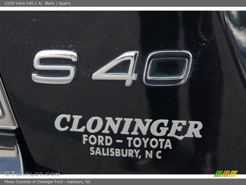 Black / Quartz 2009 Volvo S40 2.4i