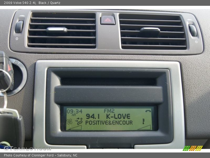 Black / Quartz 2009 Volvo S40 2.4i