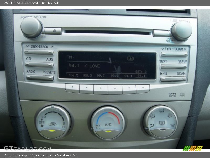 Black / Ash 2011 Toyota Camry SE