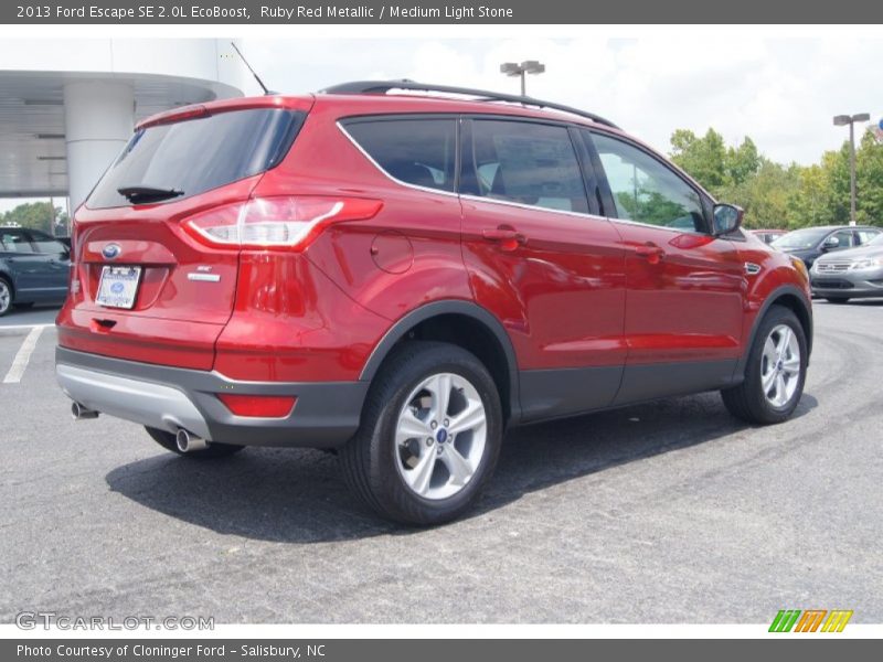 Ruby Red Metallic / Medium Light Stone 2013 Ford Escape SE 2.0L EcoBoost