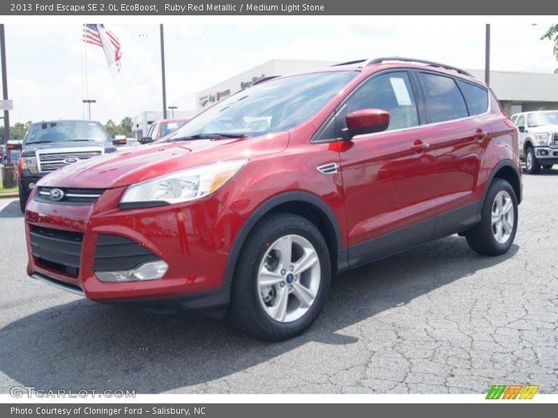 Ruby Red Metallic / Medium Light Stone 2013 Ford Escape SE 2.0L EcoBoost