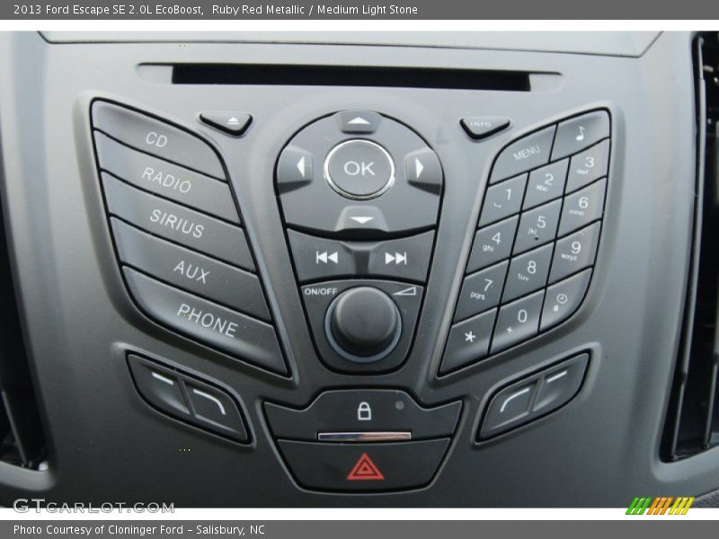 Controls of 2013 Escape SE 2.0L EcoBoost
