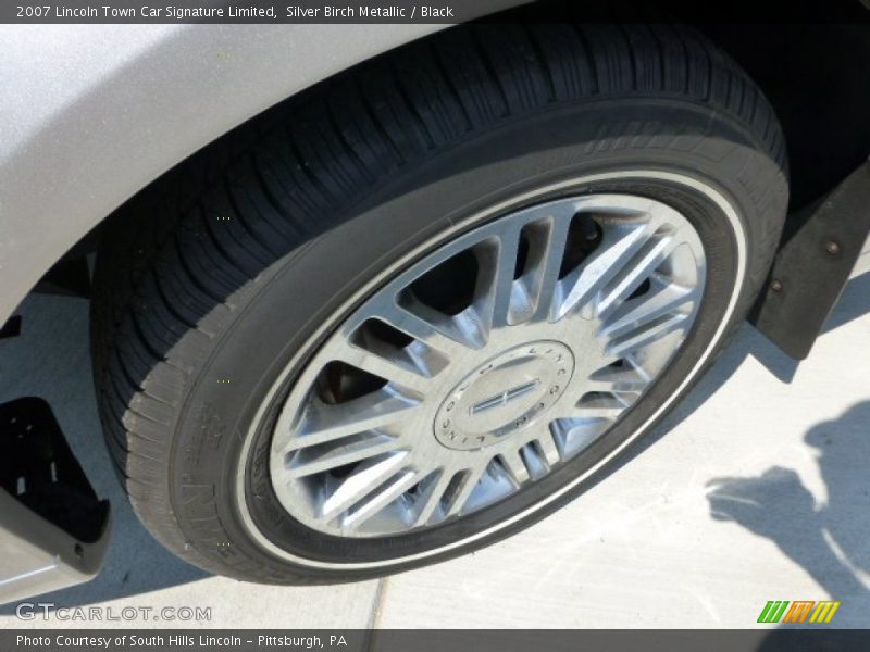 Silver Birch Metallic / Black 2007 Lincoln Town Car Signature Limited