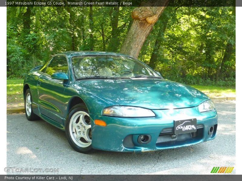 Monarch Green Pearl Metallic / Beige 1997 Mitsubishi Eclipse GS Coupe