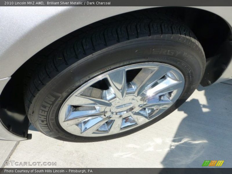 Brilliant Silver Metallic / Dark Charcoal 2010 Lincoln MKZ AWD