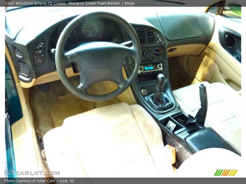Monarch Green Pearl Metallic / Beige 1997 Mitsubishi Eclipse GS Coupe