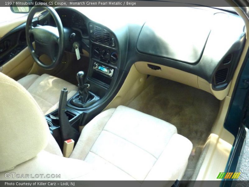 Monarch Green Pearl Metallic / Beige 1997 Mitsubishi Eclipse GS Coupe