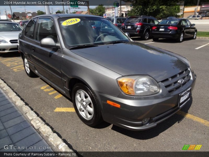 Stormy Gray / Gray 2004 Hyundai Accent GL Coupe