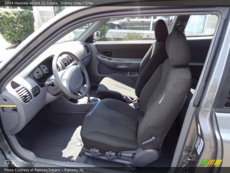 Stormy Gray / Gray 2004 Hyundai Accent GL Coupe