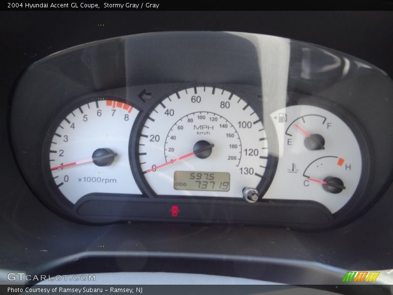 Stormy Gray / Gray 2004 Hyundai Accent GL Coupe