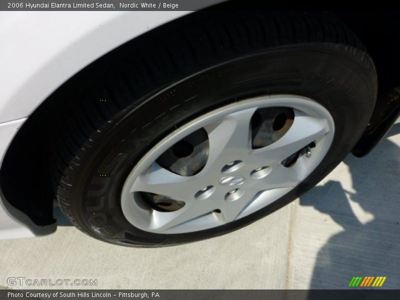 Nordic White / Beige 2006 Hyundai Elantra Limited Sedan