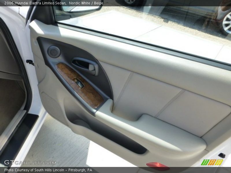 Nordic White / Beige 2006 Hyundai Elantra Limited Sedan