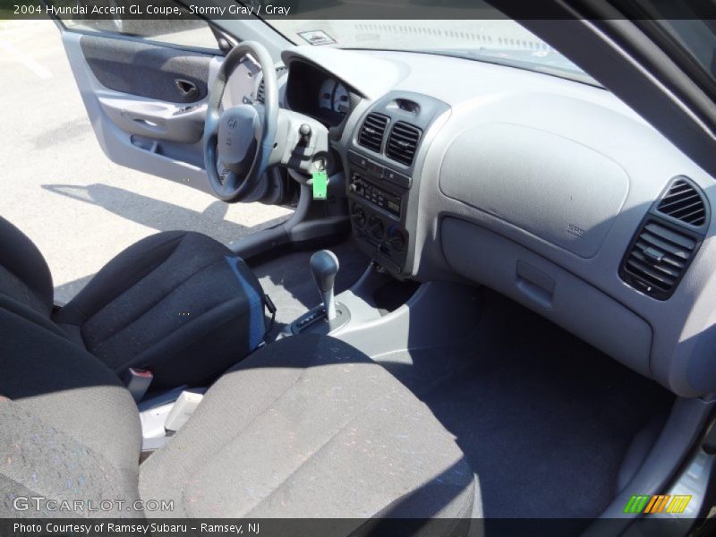 Stormy Gray / Gray 2004 Hyundai Accent GL Coupe
