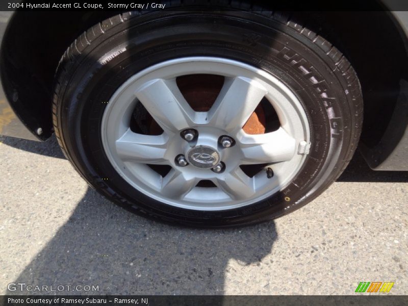 Stormy Gray / Gray 2004 Hyundai Accent GL Coupe
