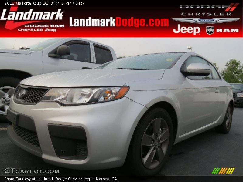 Bright Silver / Black 2011 Kia Forte Koup EX