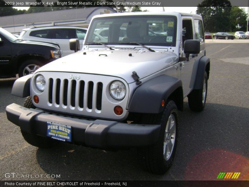 Bright Silver Metallic / Dark Slate Gray/Medium Slate Gray 2009 Jeep Wrangler X 4x4