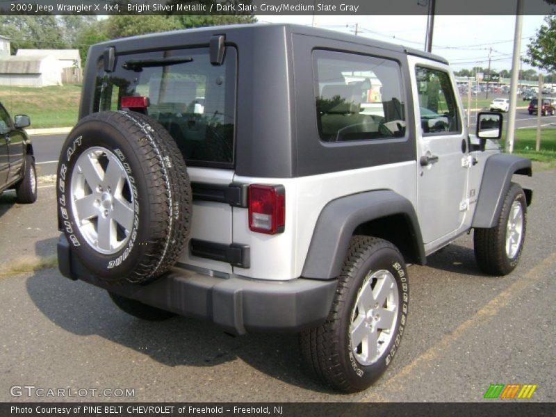 Bright Silver Metallic / Dark Slate Gray/Medium Slate Gray 2009 Jeep Wrangler X 4x4