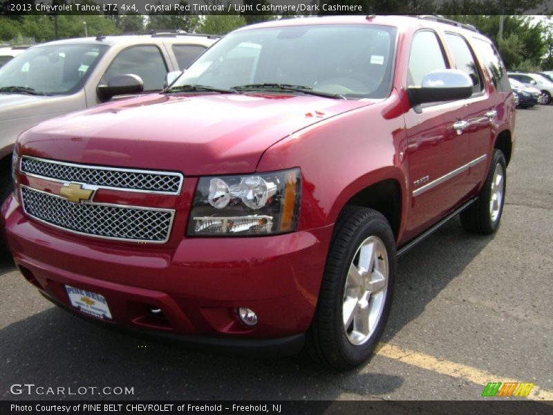 Crystal Red Tintcoat / Light Cashmere/Dark Cashmere 2013 Chevrolet Tahoe LTZ 4x4