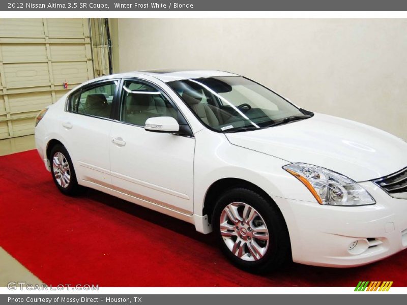 Winter Frost White / Blonde 2012 Nissan Altima 3.5 SR Coupe