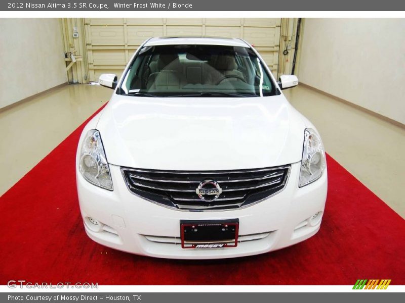 Winter Frost White / Blonde 2012 Nissan Altima 3.5 SR Coupe