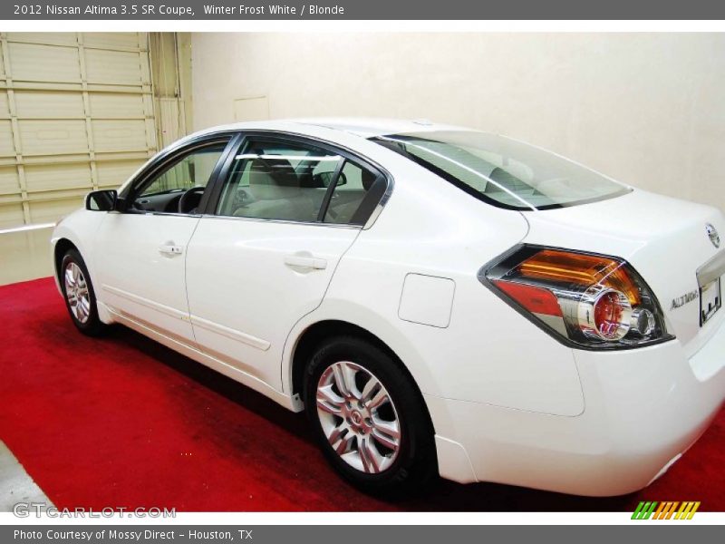 Winter Frost White / Blonde 2012 Nissan Altima 3.5 SR Coupe