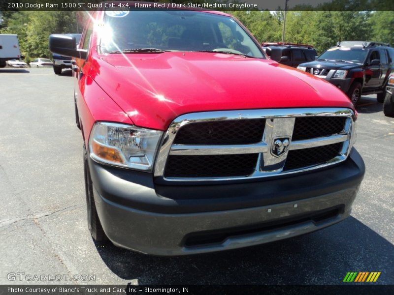 Flame Red / Dark Slate/Medium Graystone 2010 Dodge Ram 1500 ST Quad Cab 4x4