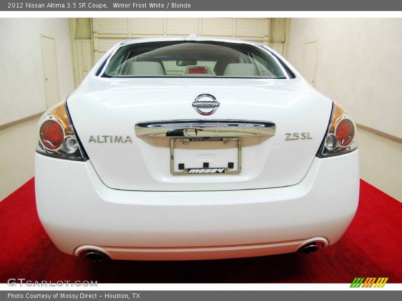 Winter Frost White / Blonde 2012 Nissan Altima 3.5 SR Coupe