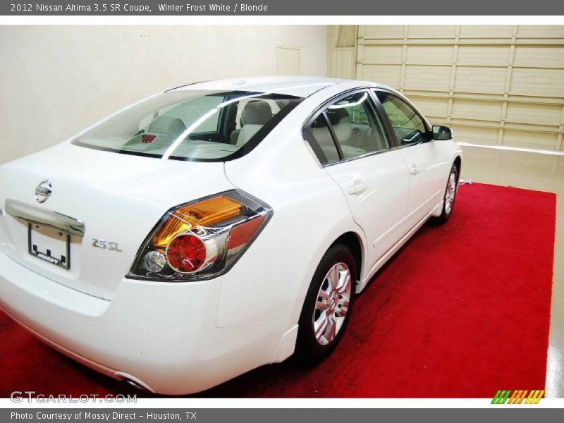 Winter Frost White / Blonde 2012 Nissan Altima 3.5 SR Coupe