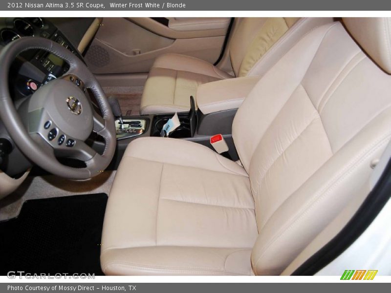 Winter Frost White / Blonde 2012 Nissan Altima 3.5 SR Coupe