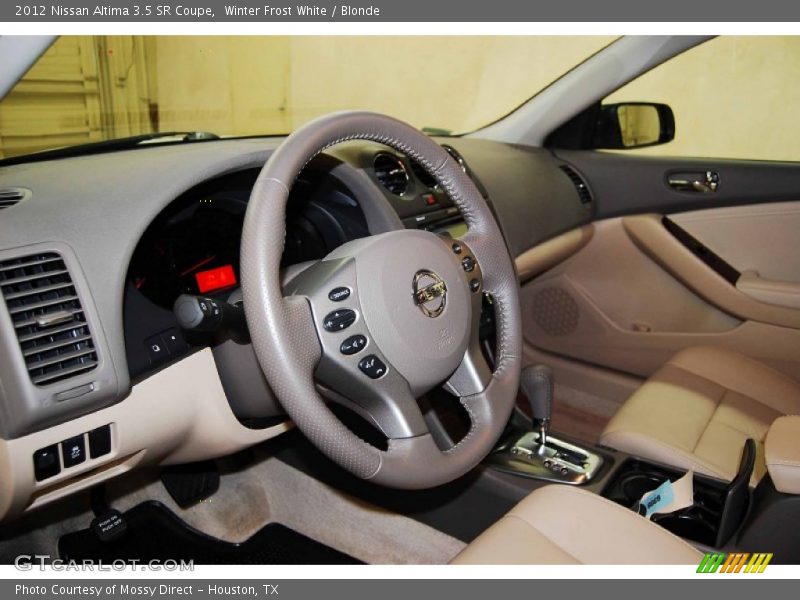 Winter Frost White / Blonde 2012 Nissan Altima 3.5 SR Coupe