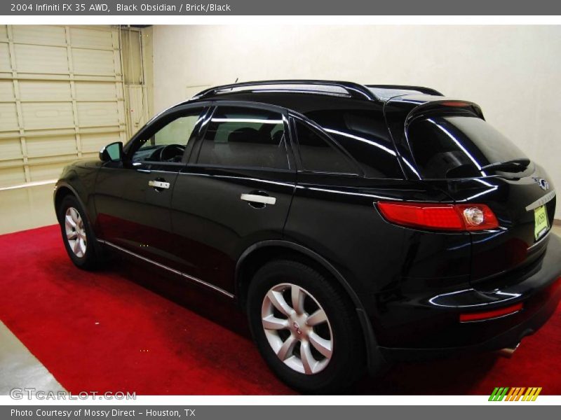 Black Obsidian / Brick/Black 2004 Infiniti FX 35 AWD