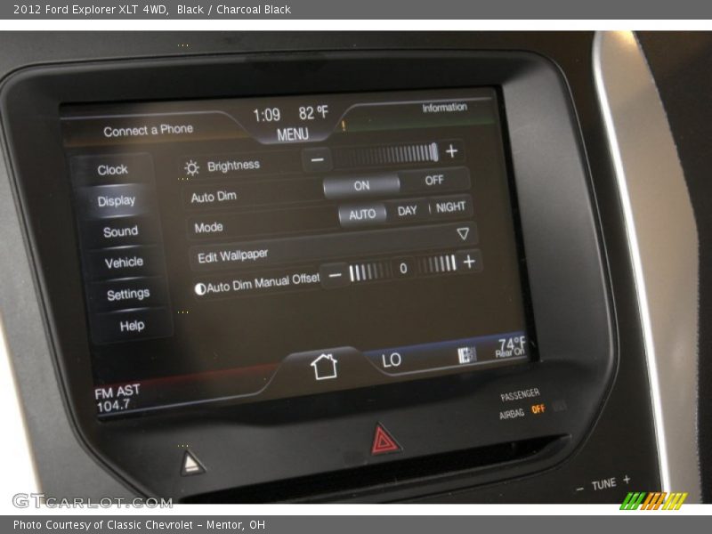 Black / Charcoal Black 2012 Ford Explorer XLT 4WD