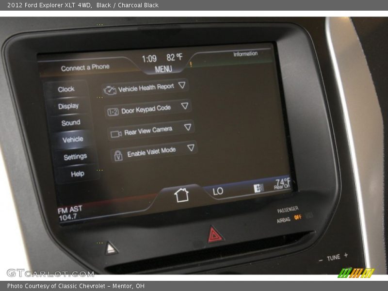 Black / Charcoal Black 2012 Ford Explorer XLT 4WD