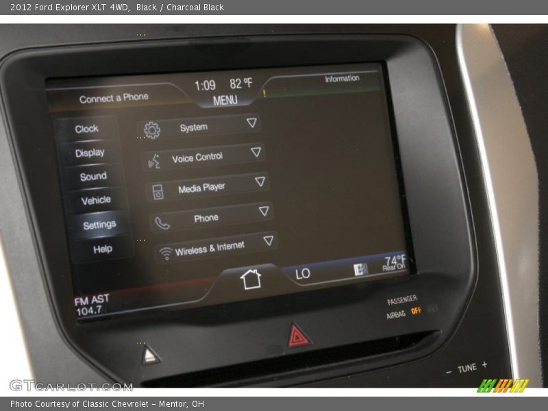 Black / Charcoal Black 2012 Ford Explorer XLT 4WD